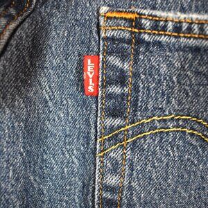 Levi's  Big E  30" X 26"Wedgie Straight Denim Blue Jeans Capris Big E